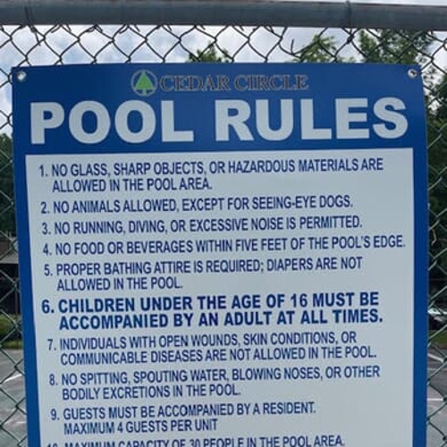 Pool Signs